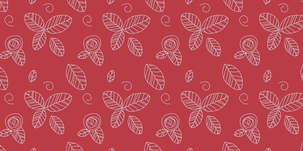 Roses Leafs Pattern