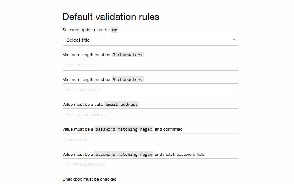 25+ JQuery Form Validation Plugins » CSS Author