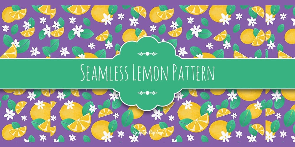 Seamless Textured Lemon Pattern