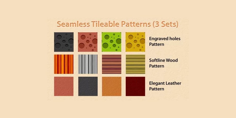 Seamless tileable patterns
