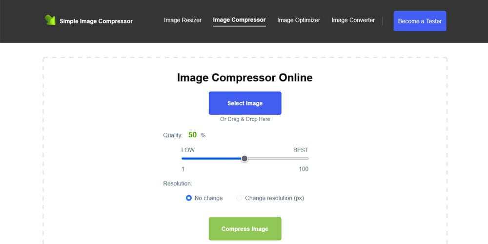 Simple Image Compressor