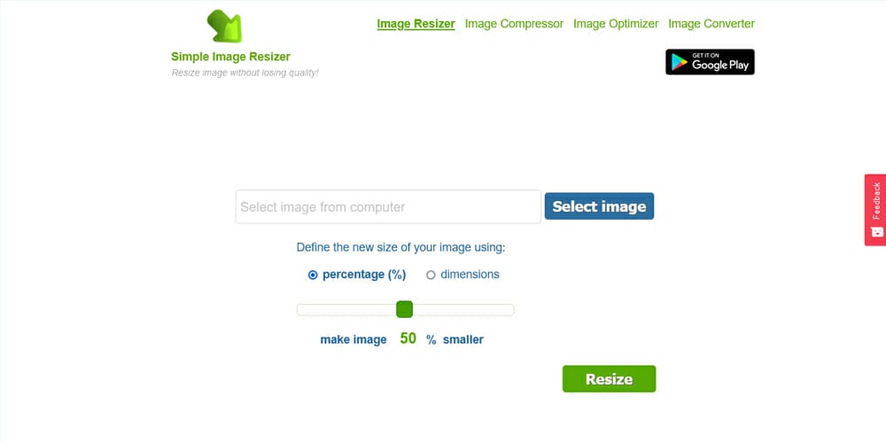 The Best Image Optimization Tools 37 Simple Image Resizer