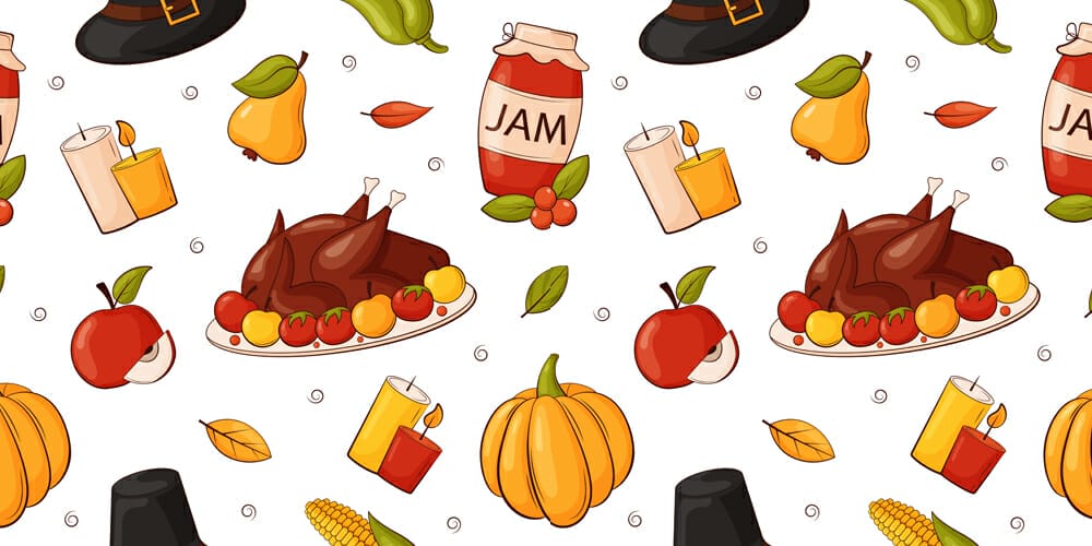 Thanksgiving Day Seamless Pattern