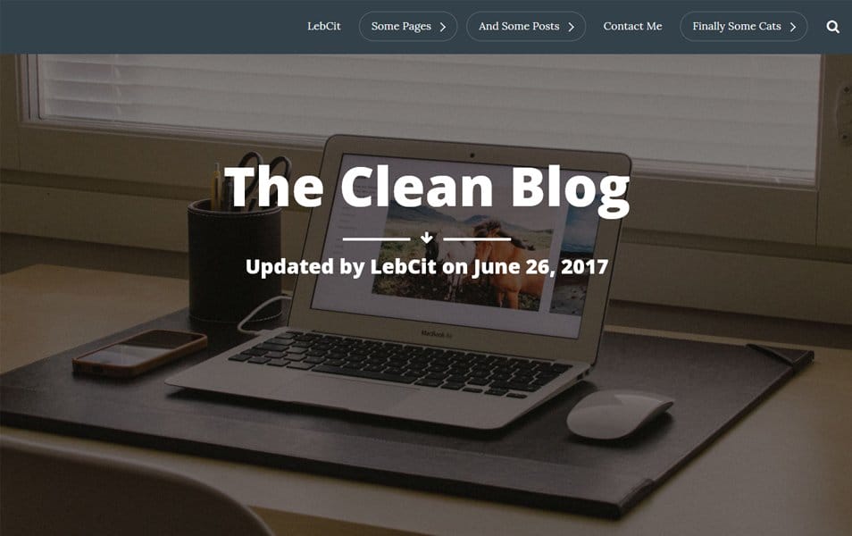 The Clean Blog