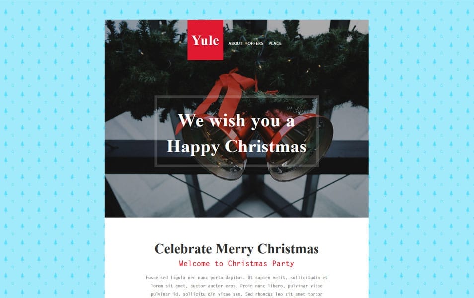 Yule Newsletter Responsive Email Template