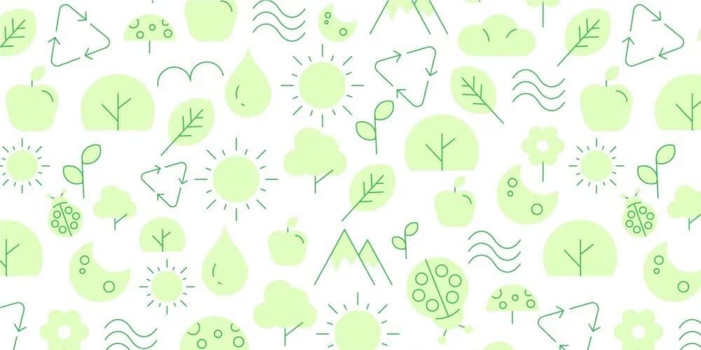 seamless nature pattern vector