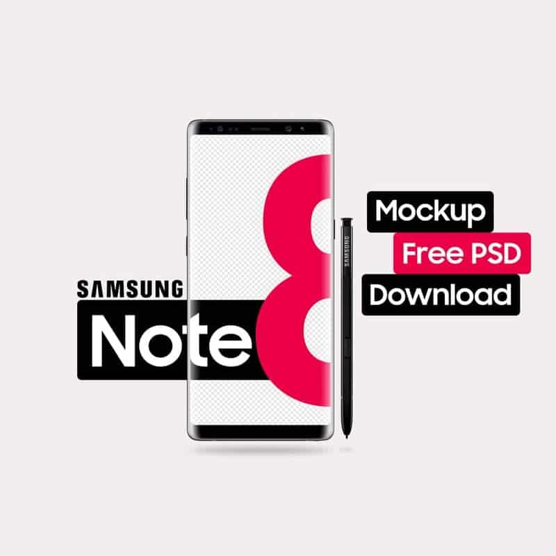 Best Samsung Galaxy Note 8 Mockup Templates