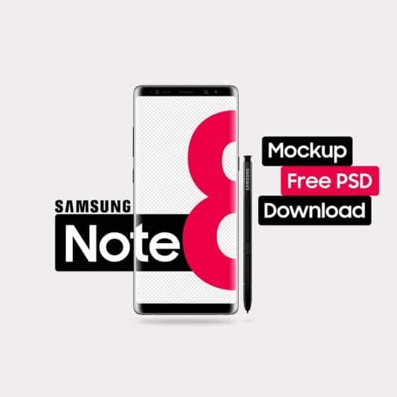 Best Samsung Galaxy Note 8 Mockup Templates