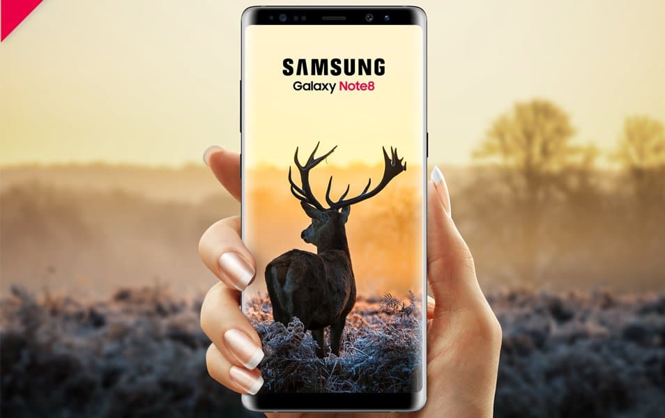 Download Samsung Galaxy Note 8 Mockup
