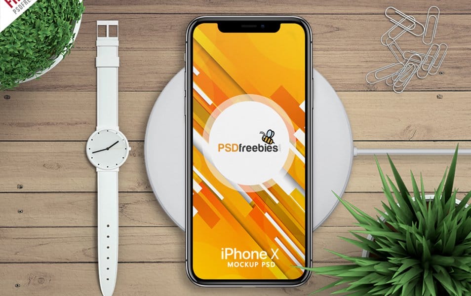 Free Apple iPhone X Mockup PSD