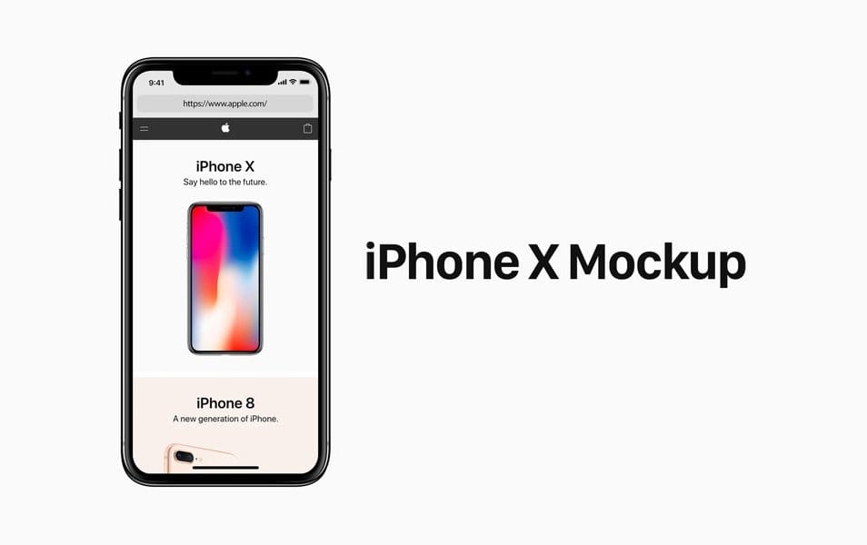 Iphone X PSD Mockup