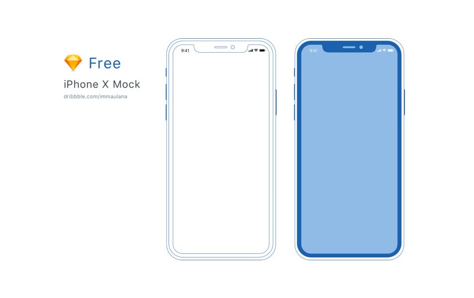 Minimal iPhone X Mockup