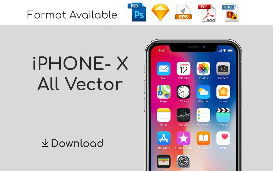 iPhone X - 10 All Vector