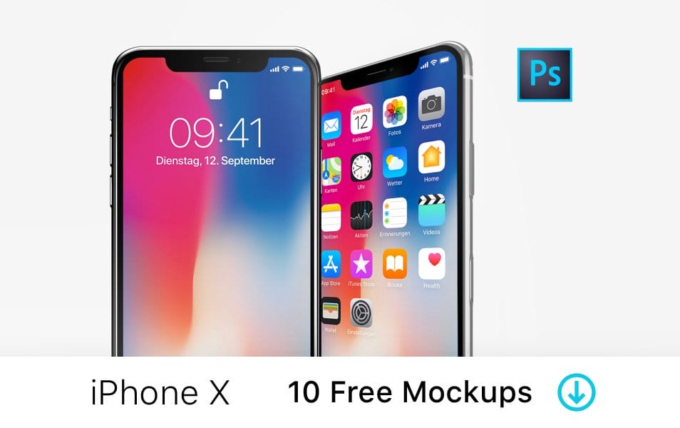 iPhone X - 10 Free Mockups