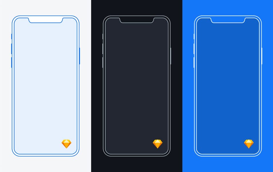 iPhone X Mockup Freebie for Sketch