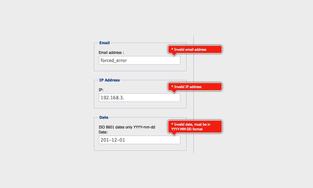  jQuery Validation Engine