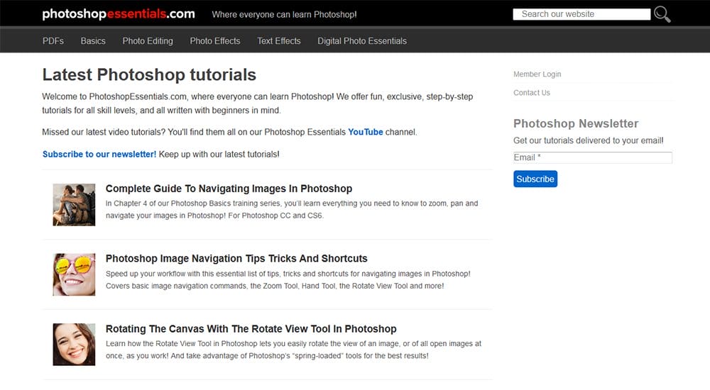 Best Places for Photoshop Tutorials 3 photoshop essentials