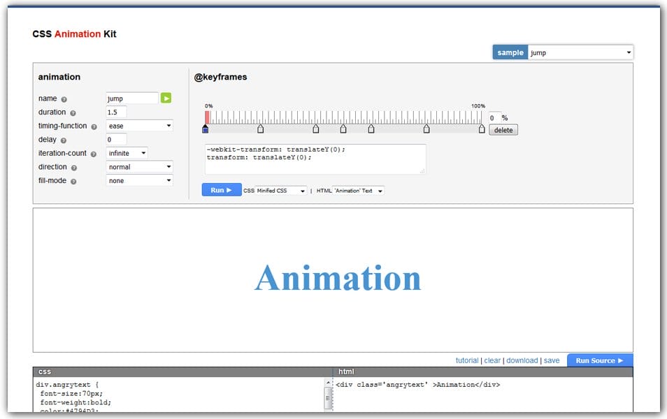 CSS Animation Kit | AngryTools