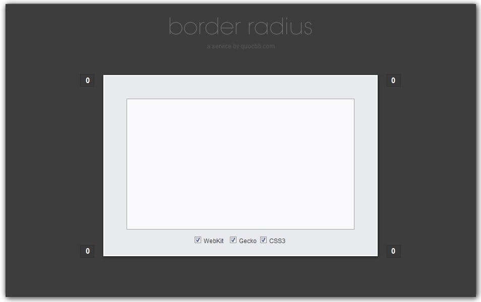 CSS Border Radius Generator | Quocbb