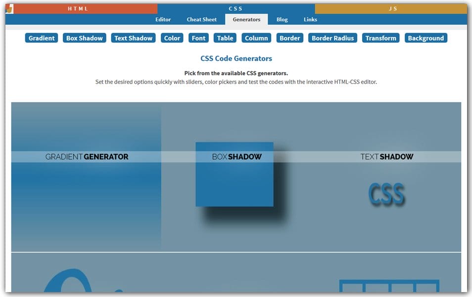 The Ultimate Collection Of CSS Generators » CSS Author