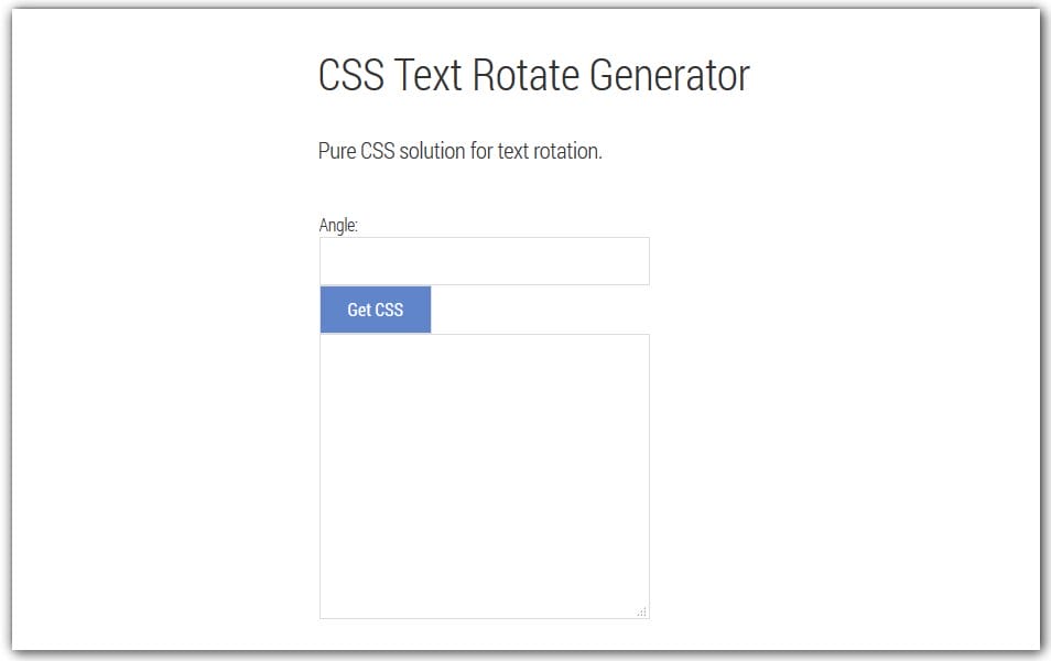 CSS Text Rotate Generator | Modmacro