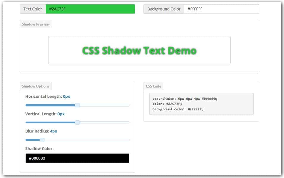 CSS Text Shadow Generator | GenerateIt