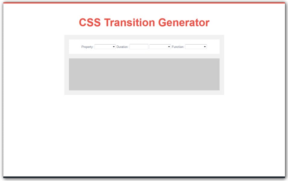 CSS Transition Generator | CSS3 Developers
