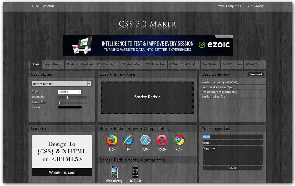 CSS3 Generator | CSS3 Maker