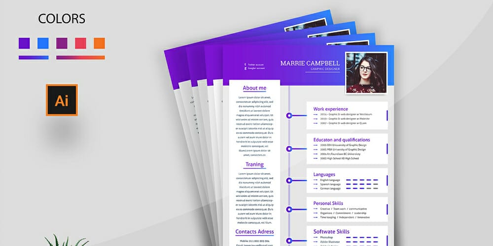 Ultimate Collection Of Free Resume Templates » CSS Author