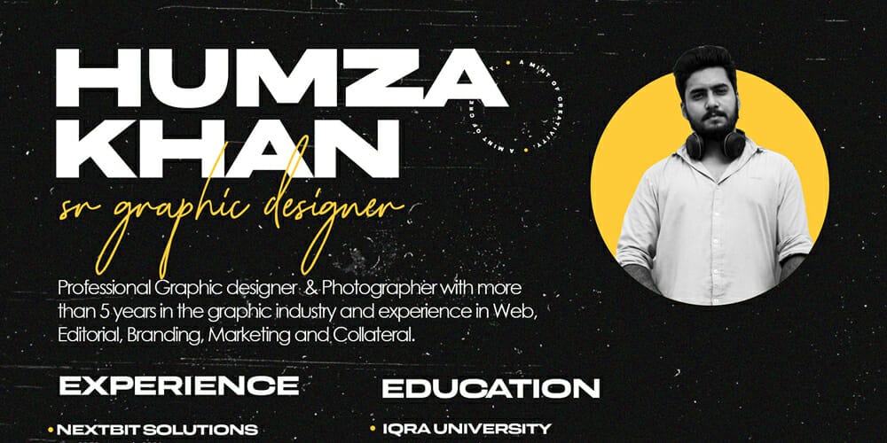 Creative Resume Template PSD