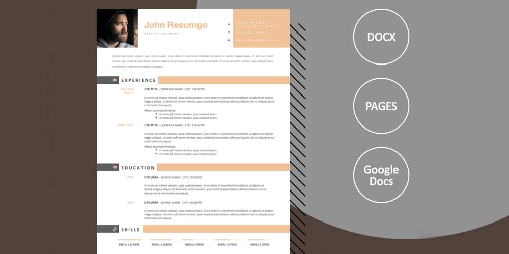 Glykeria Modern Resume Template