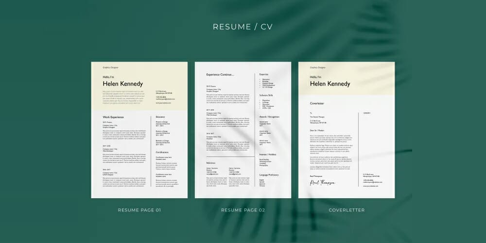 Ultimate Collection Of Free Resume Templates » CSS Author