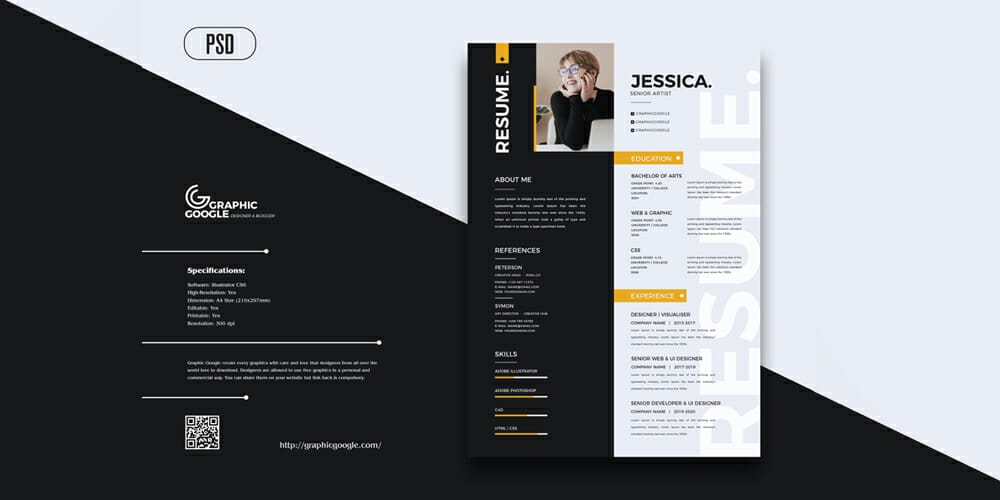 Modern Elegant Resume Design Template