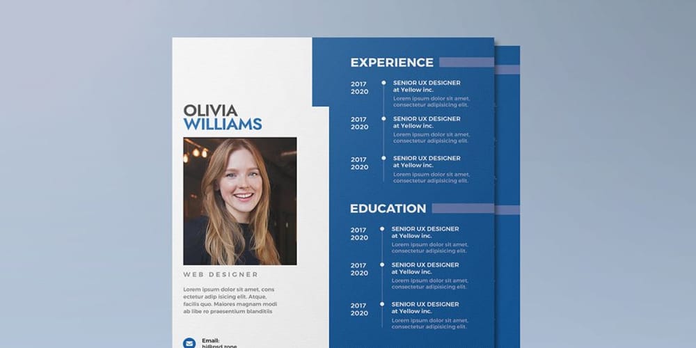Modern Resume Curriculum Vitae Template