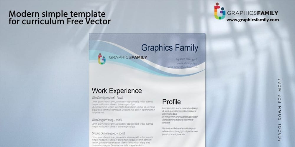 Modern Simple Template For Curriculum