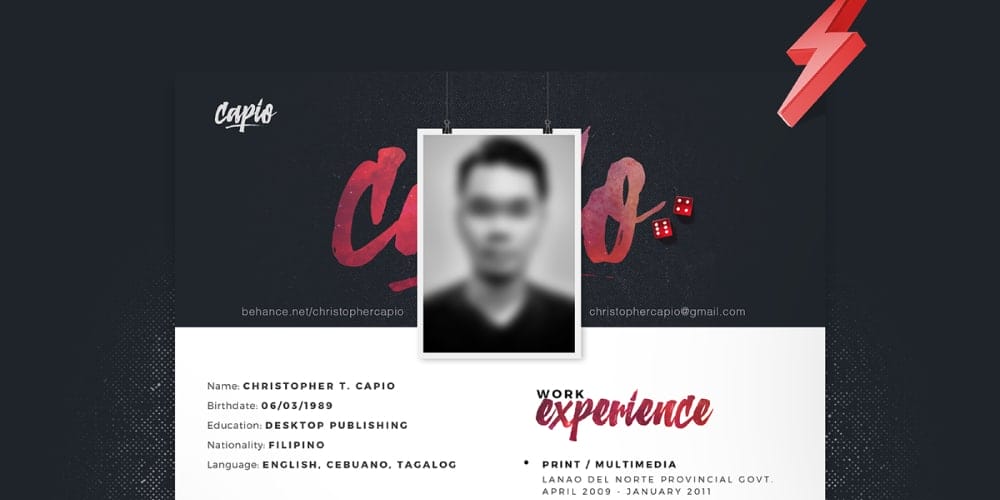 Ultimate Collection of Free Resume Templates » CSS Author