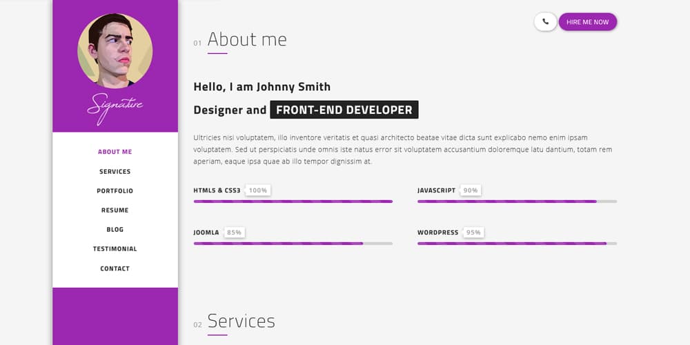 Osahan Resume HTML5 Template