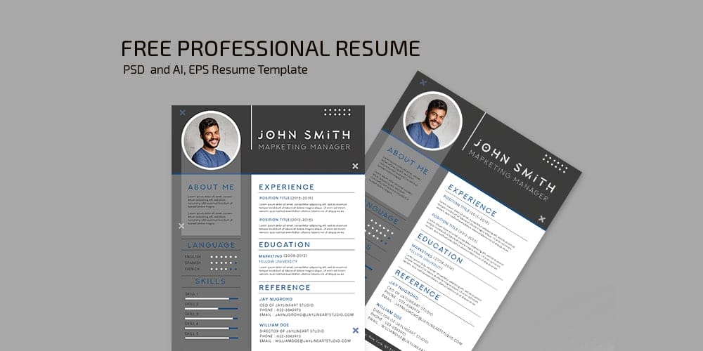Ultimate Collection Of Free Resume Templates » CSS Author