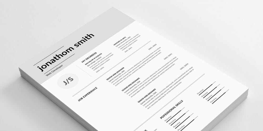 Ultimate Collection of Free Resume Templates » CSS Author