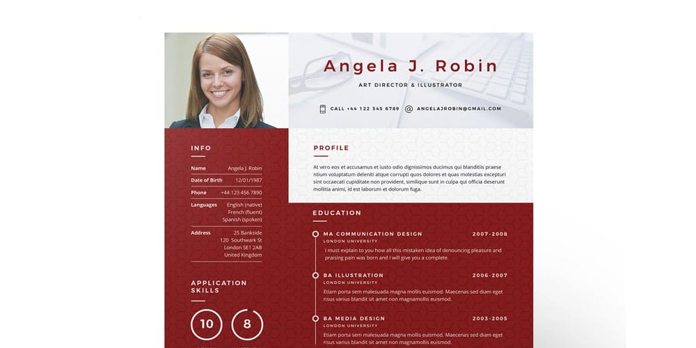 Ultimate Collection of Free Resume Templates » CSS Author