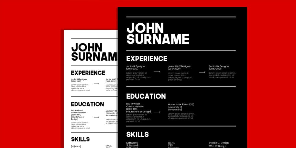 Resume CV Design on Figma
