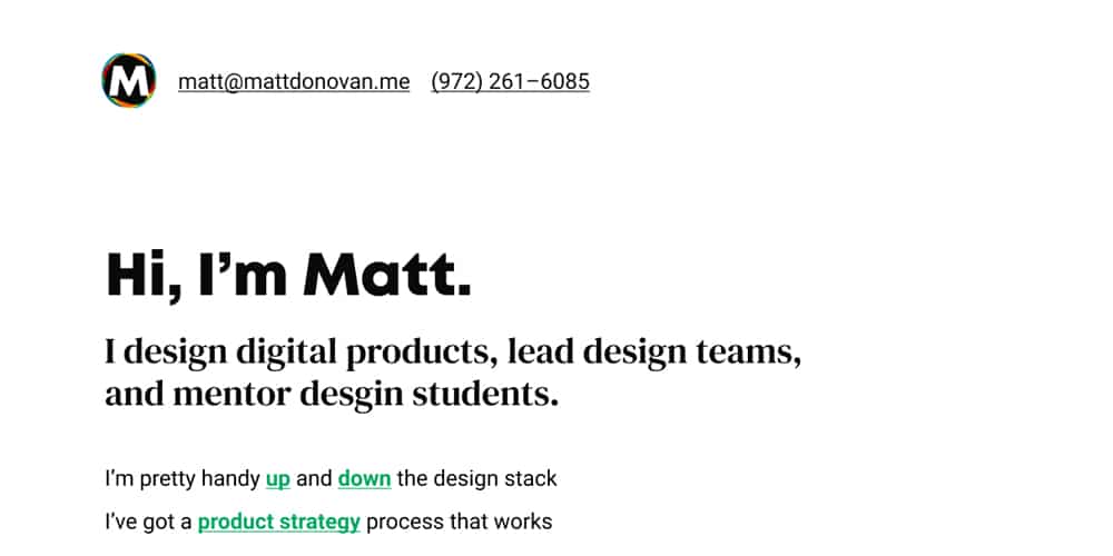 Resume Template for Figma