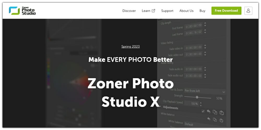 Best Photo and Video Editing Tools 52 Zoner Photo Studio X