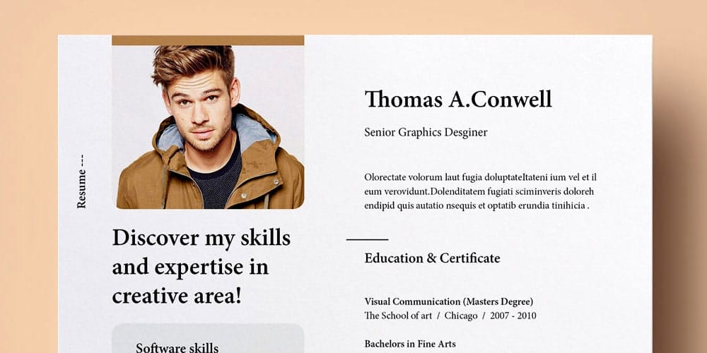 professional resume template