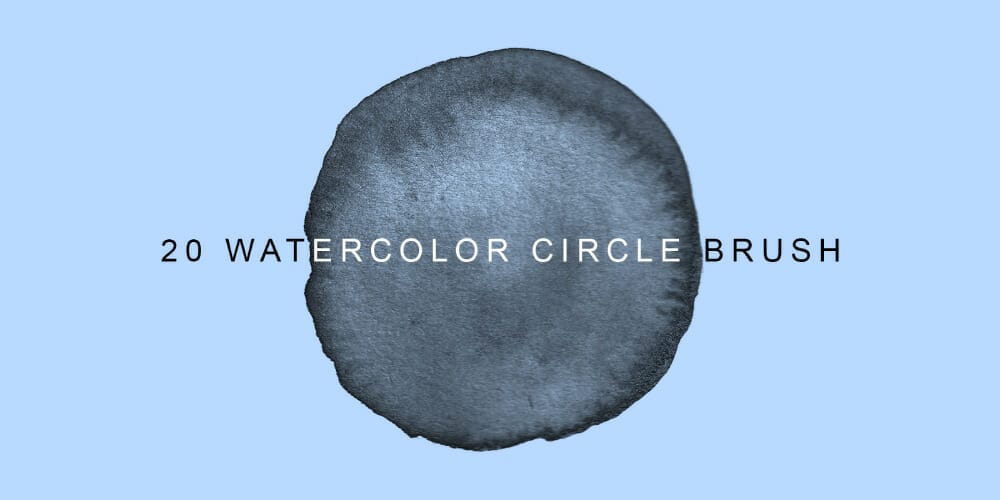 Circle Watercolor Photoshop Brush