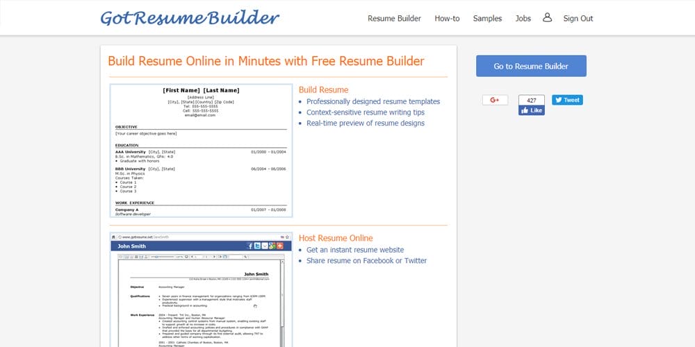 Best Online Resume Builders Free & Premium » CSS Author