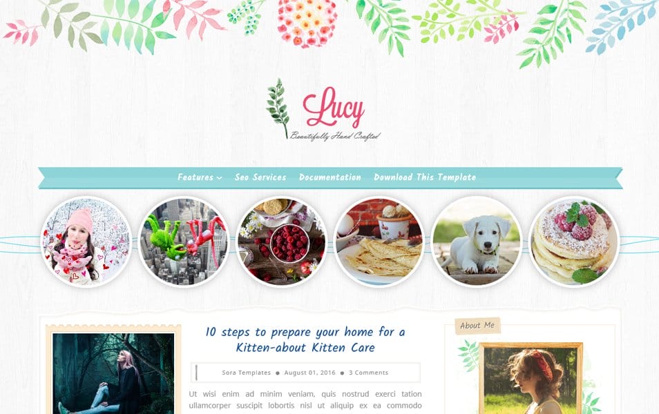 Lucy Beauty Responsive Blogger Template