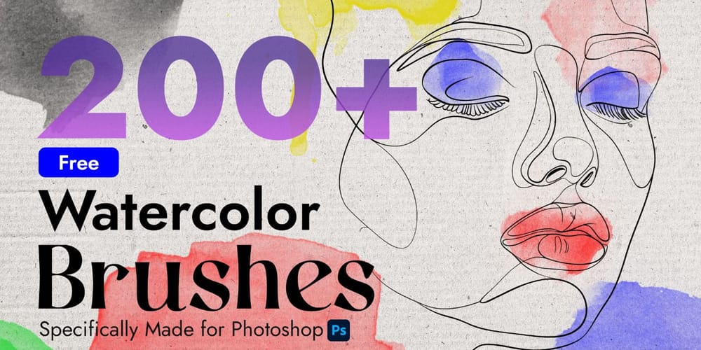 Watercolor Brushes for Photoshop