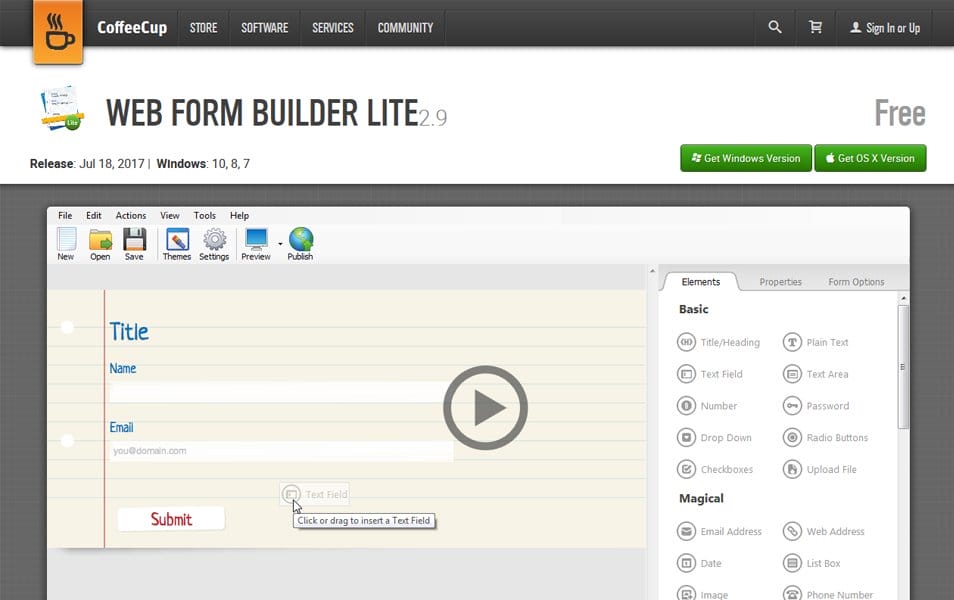 web form builder manual