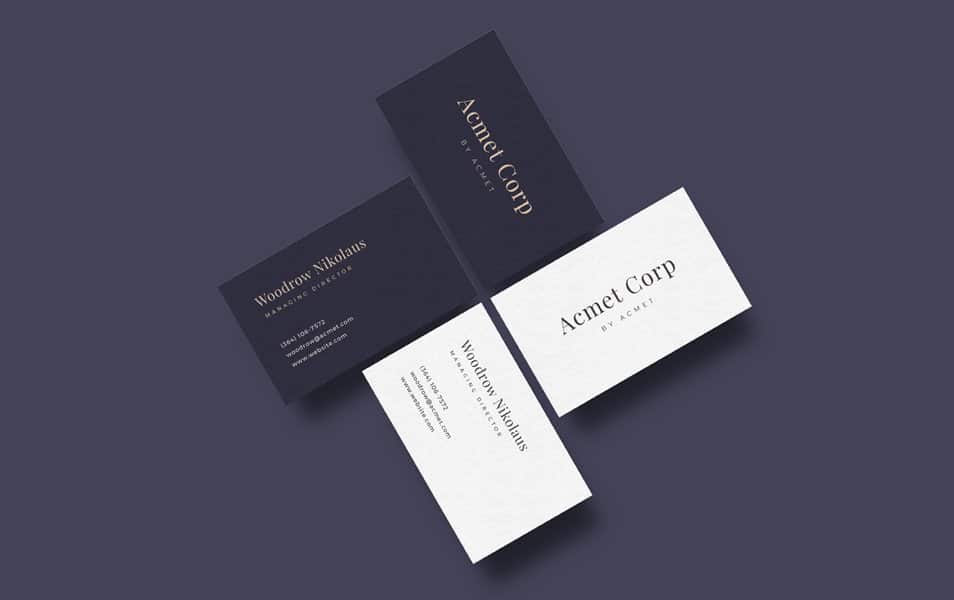 Business Card Mockup Template